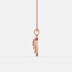 Oval Bloom Diamond Pendant - View 4