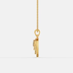Oval Bloom Diamond Pendant - View 4