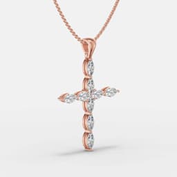 Diamond Cross Pendant - View 2