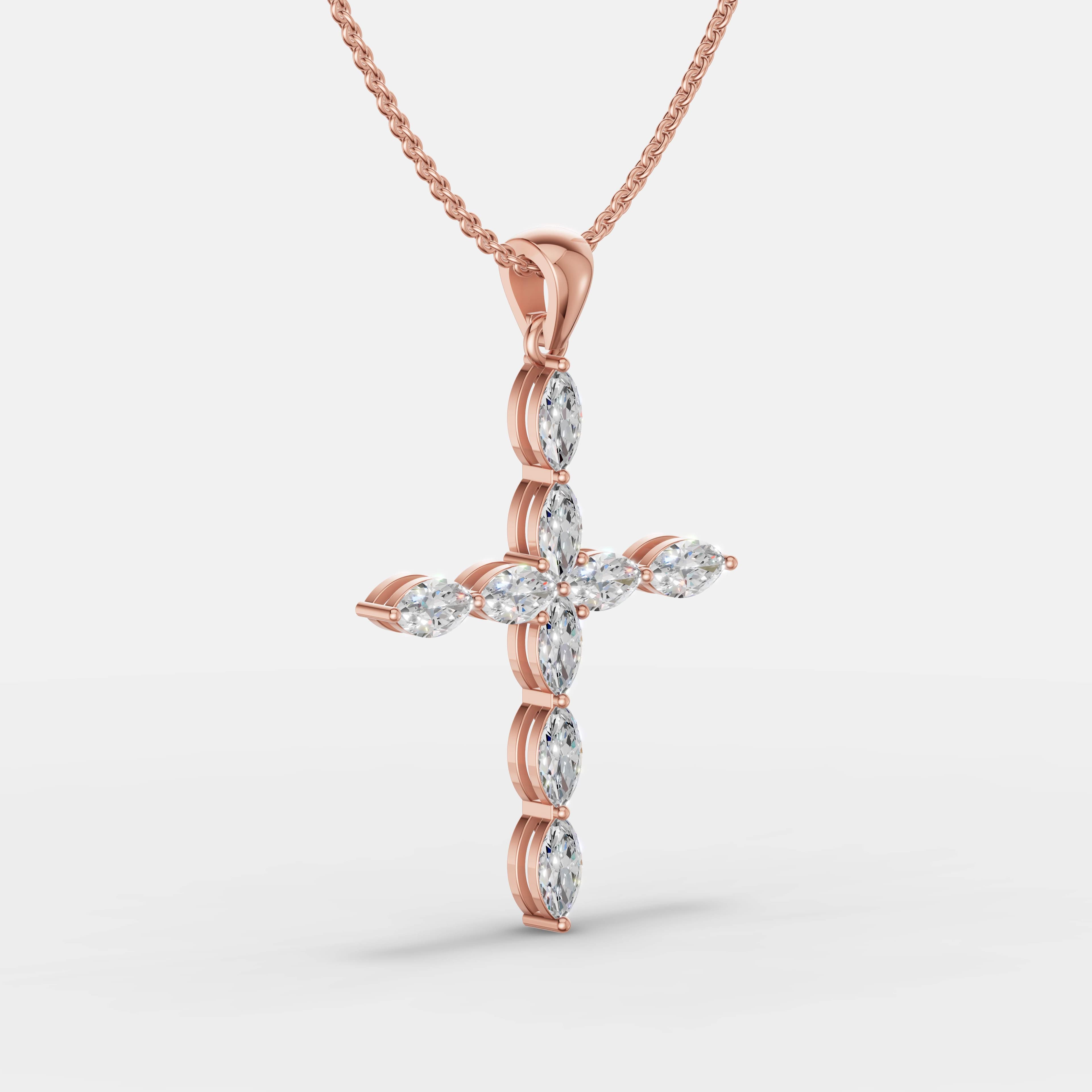 Diamond Cross Pendant - 2