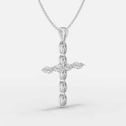 Diamond Cross Pendant - View 2