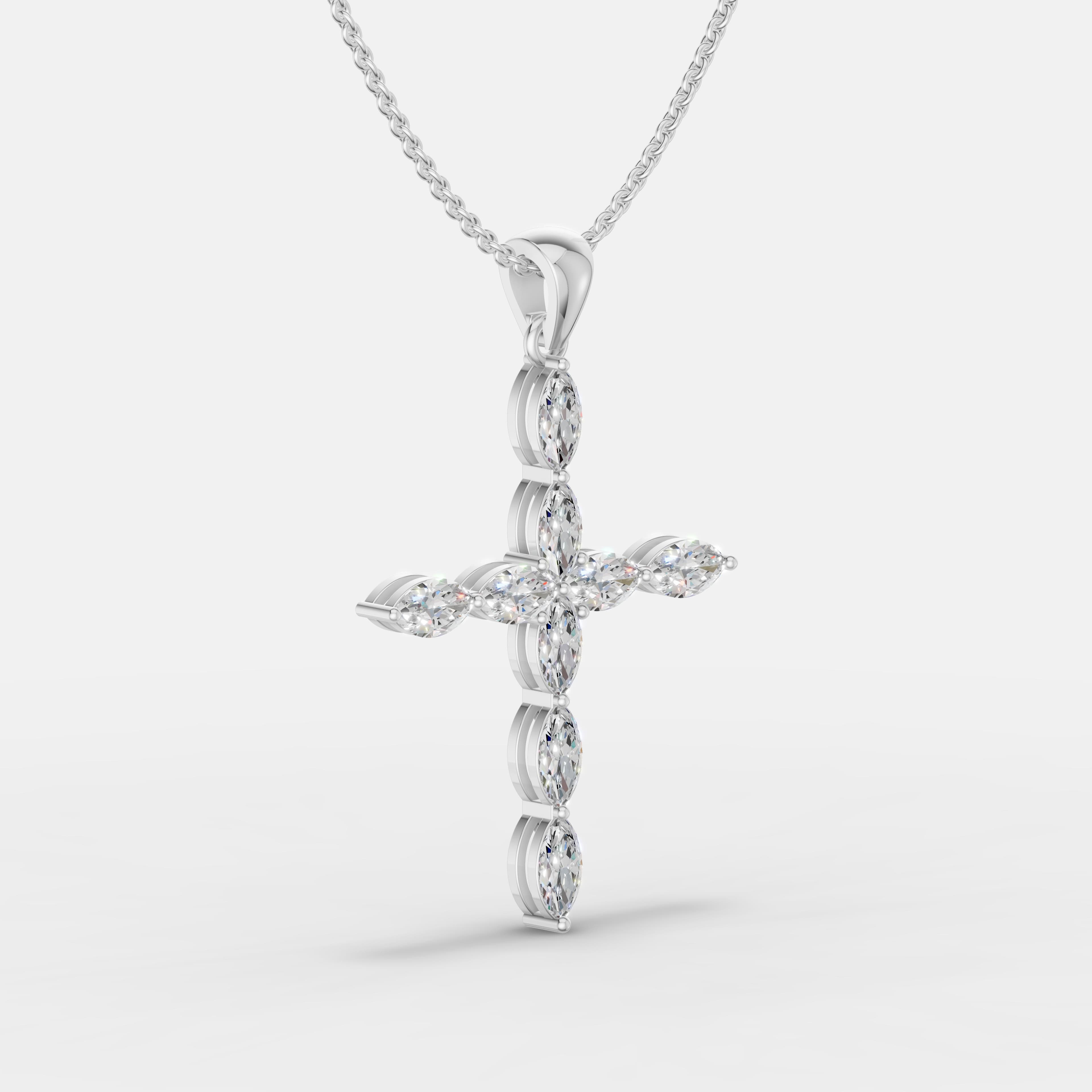 Diamond Cross Pendant - 2