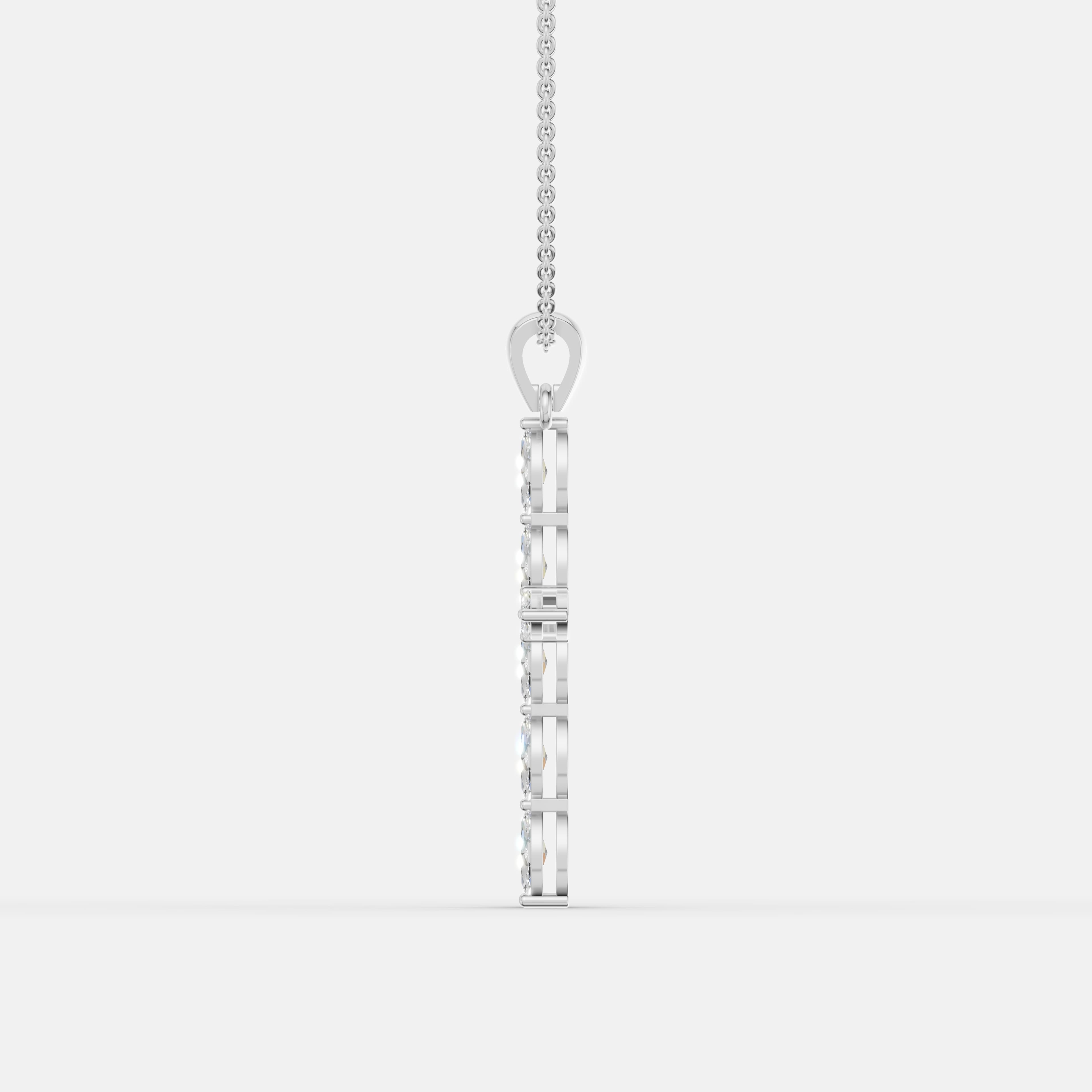 Diamond Cross Pendant - 4
