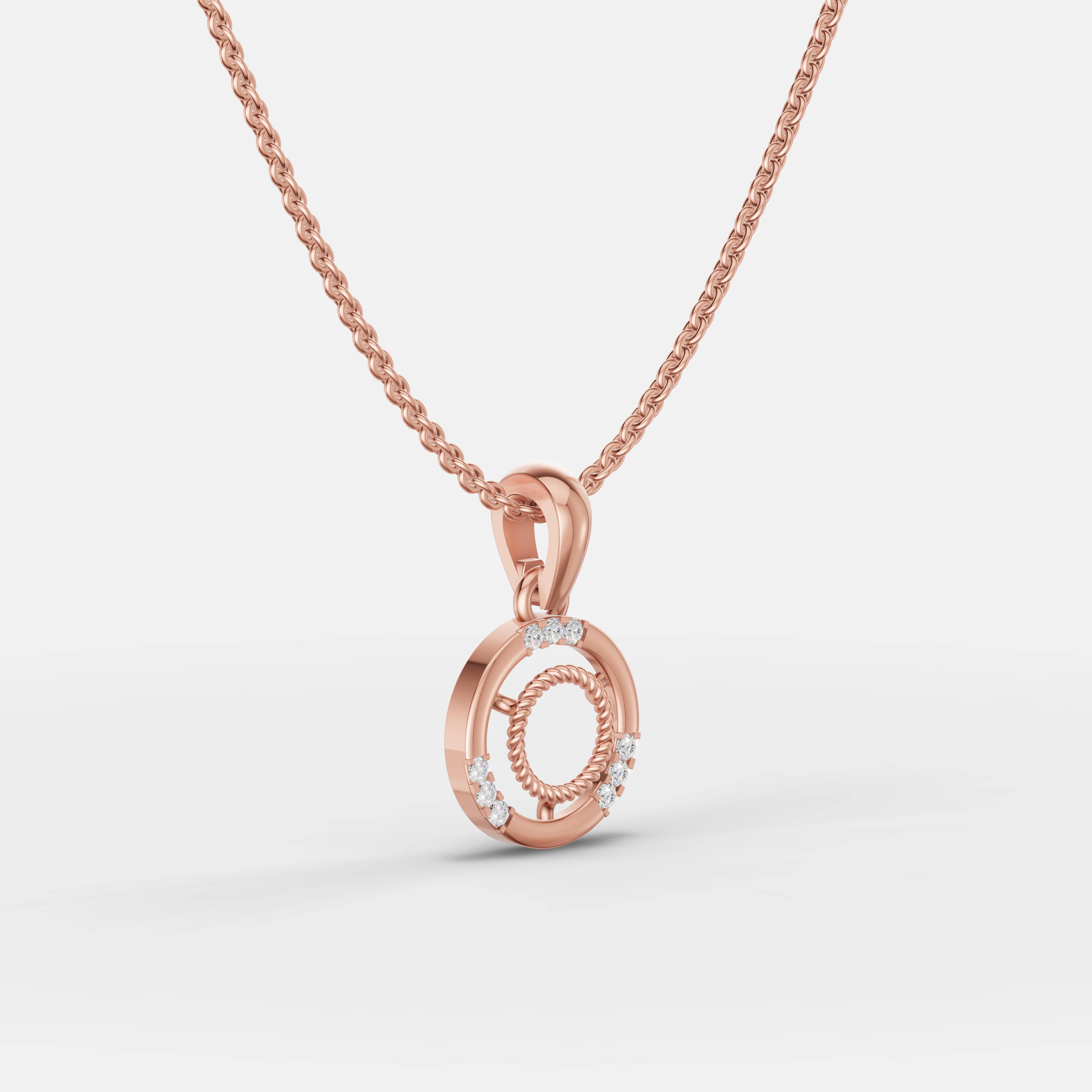 Infinity Circle Diamond Pendant - 2