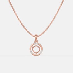 Infinity Circle Diamond Pendant - View 1