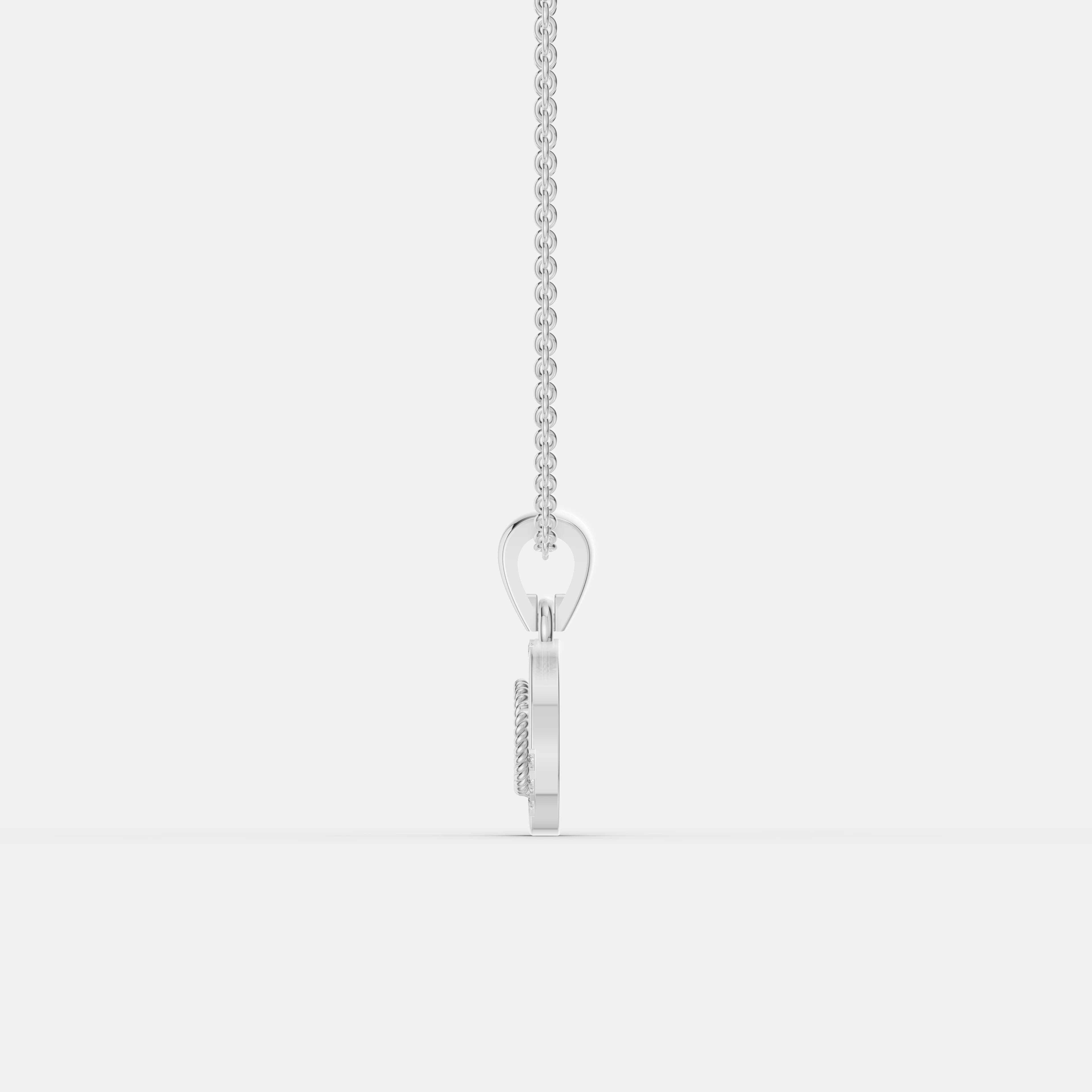 Infinity Circle Diamond Pendant - 4