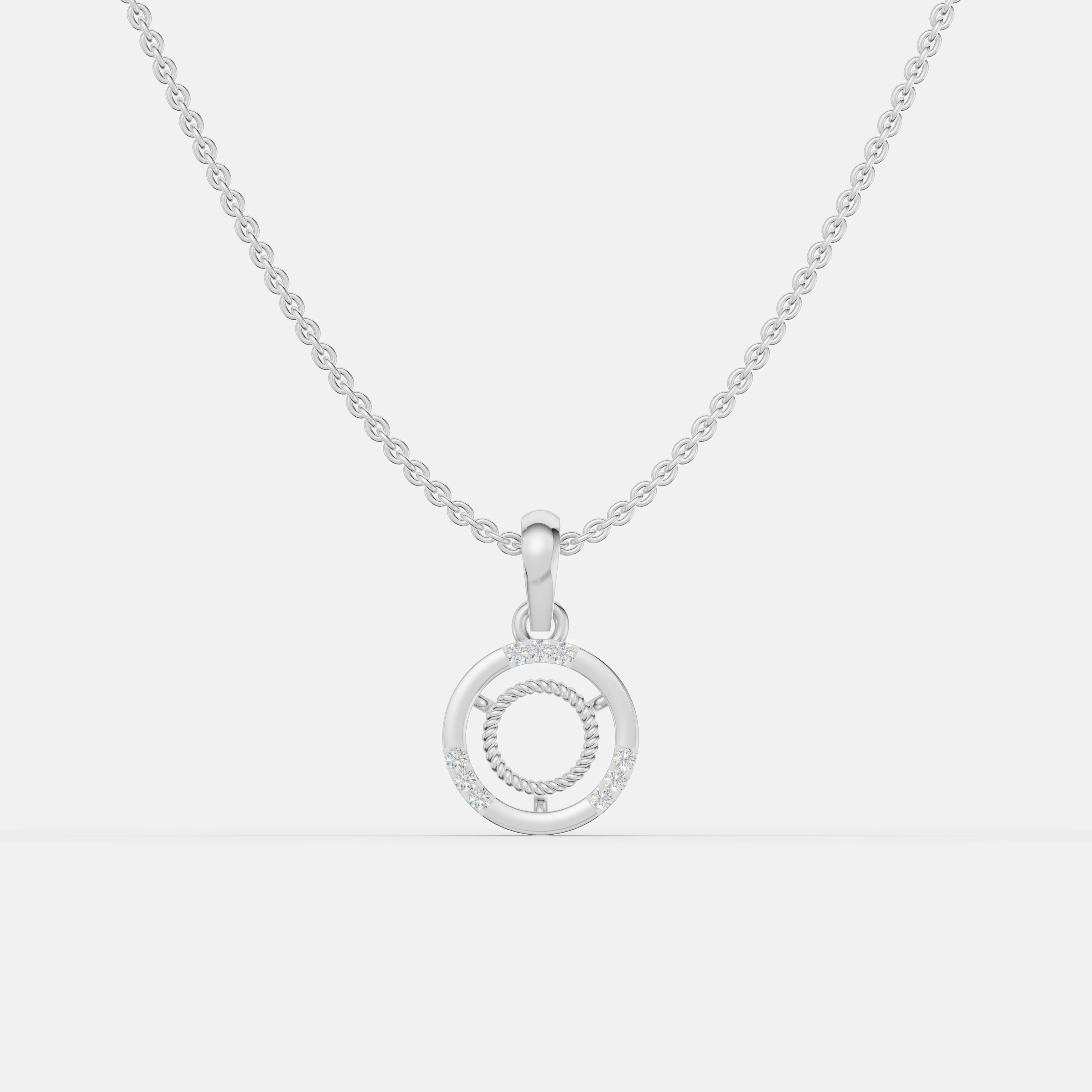 Infinity Circle Diamond Pendant