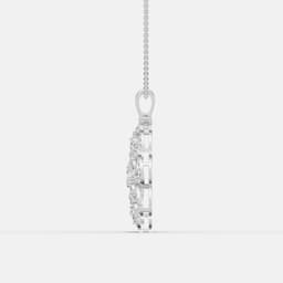 Royal Floral Diamond Pendant - View 4