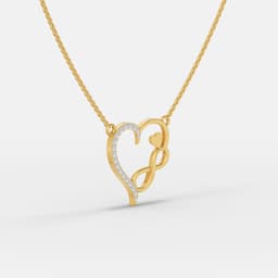 Forever Love Heart Diamond Pendant - View 2