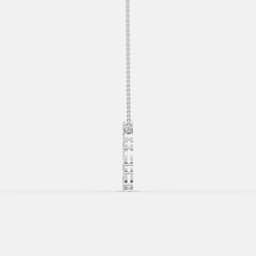 Blue Eternity Circle Diamond Necklace - View 4