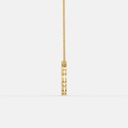 Blue Eternity Circle Diamond Necklace - View 4