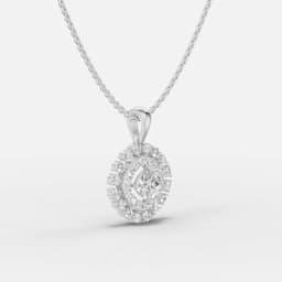 Regal Emerald Diamond Pendant - View 2