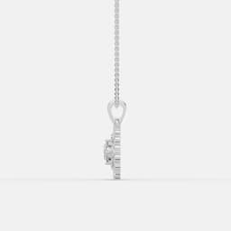 Regal Emerald Diamond Pendant - View 4