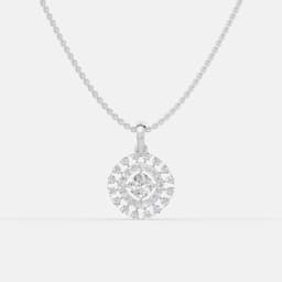 Regal Emerald Diamond Pendant - View 1