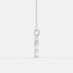 Radiant Soft Corner Diamond Pendant - View 4