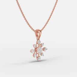 Snowflake Diamond Pendant - View 2