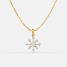 Snowflake Diamond Pendant - View 1