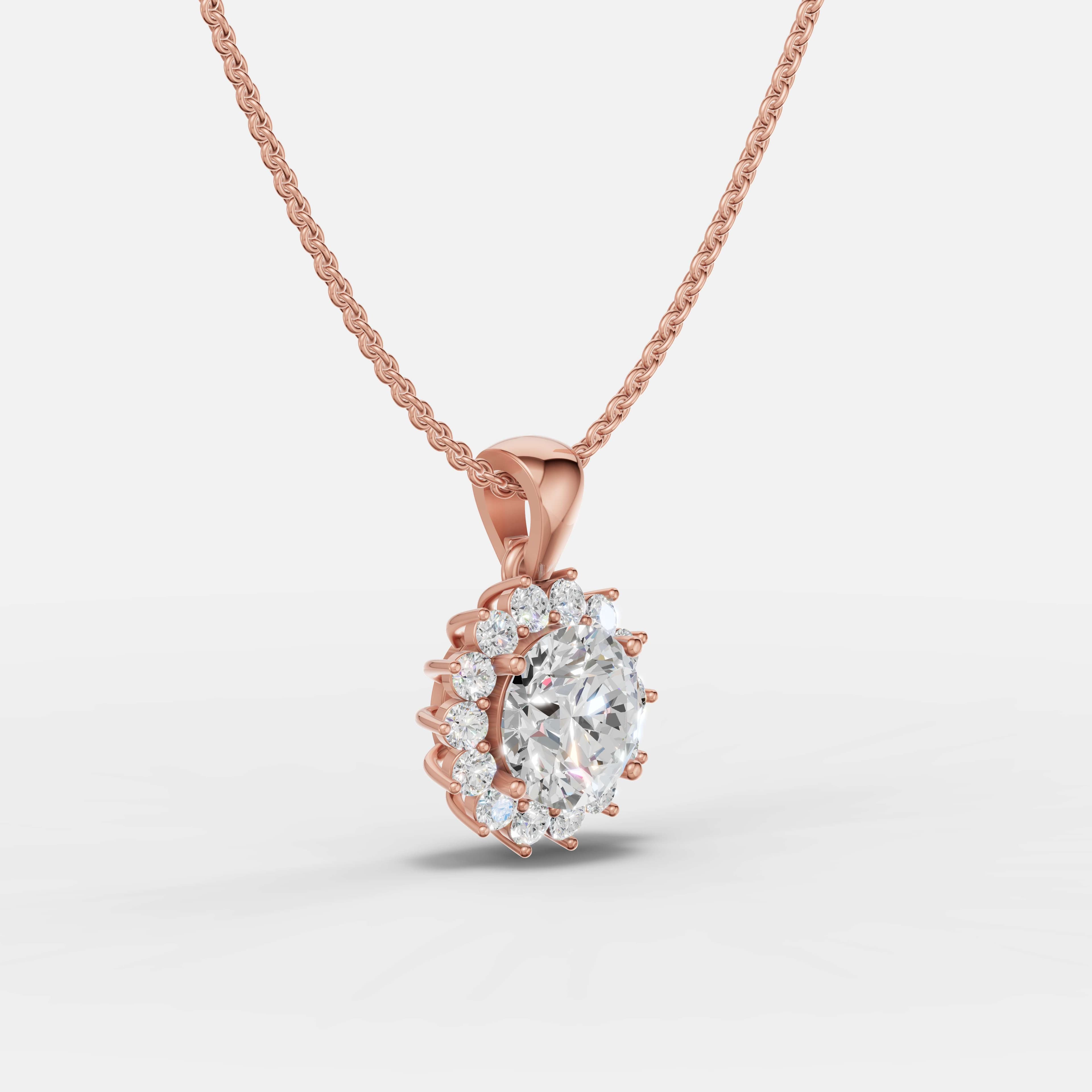 Sunburst Diamond Pendant - 2