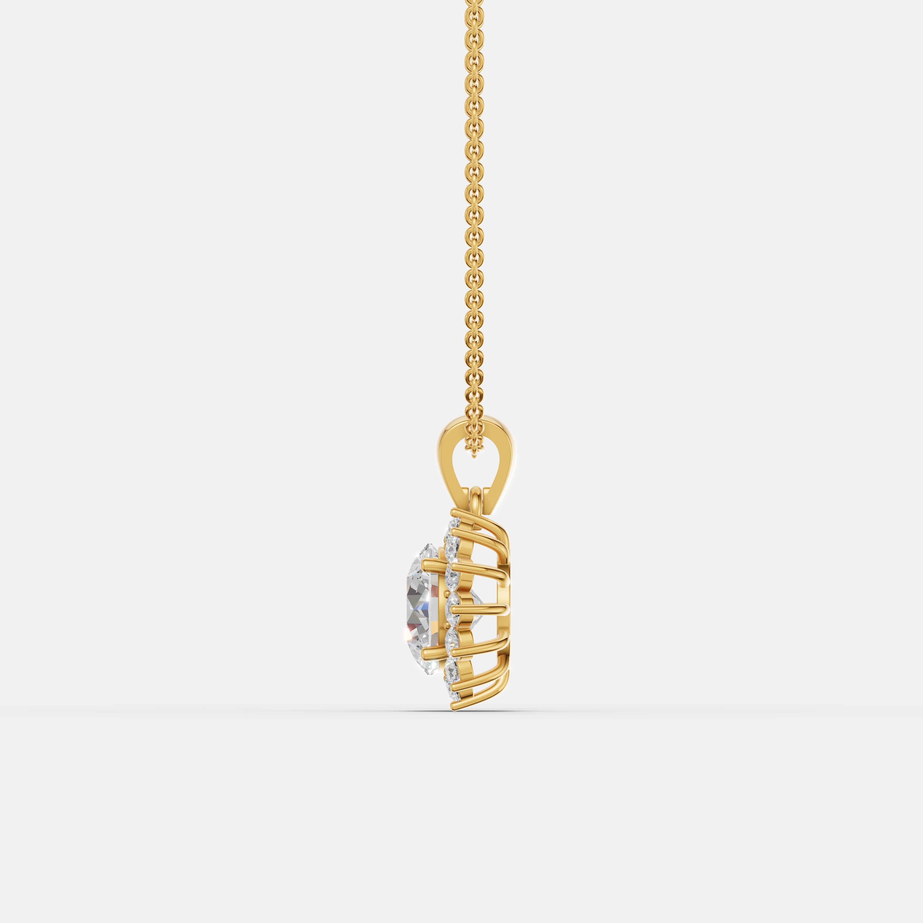 Sunburst Diamond Pendant - 4