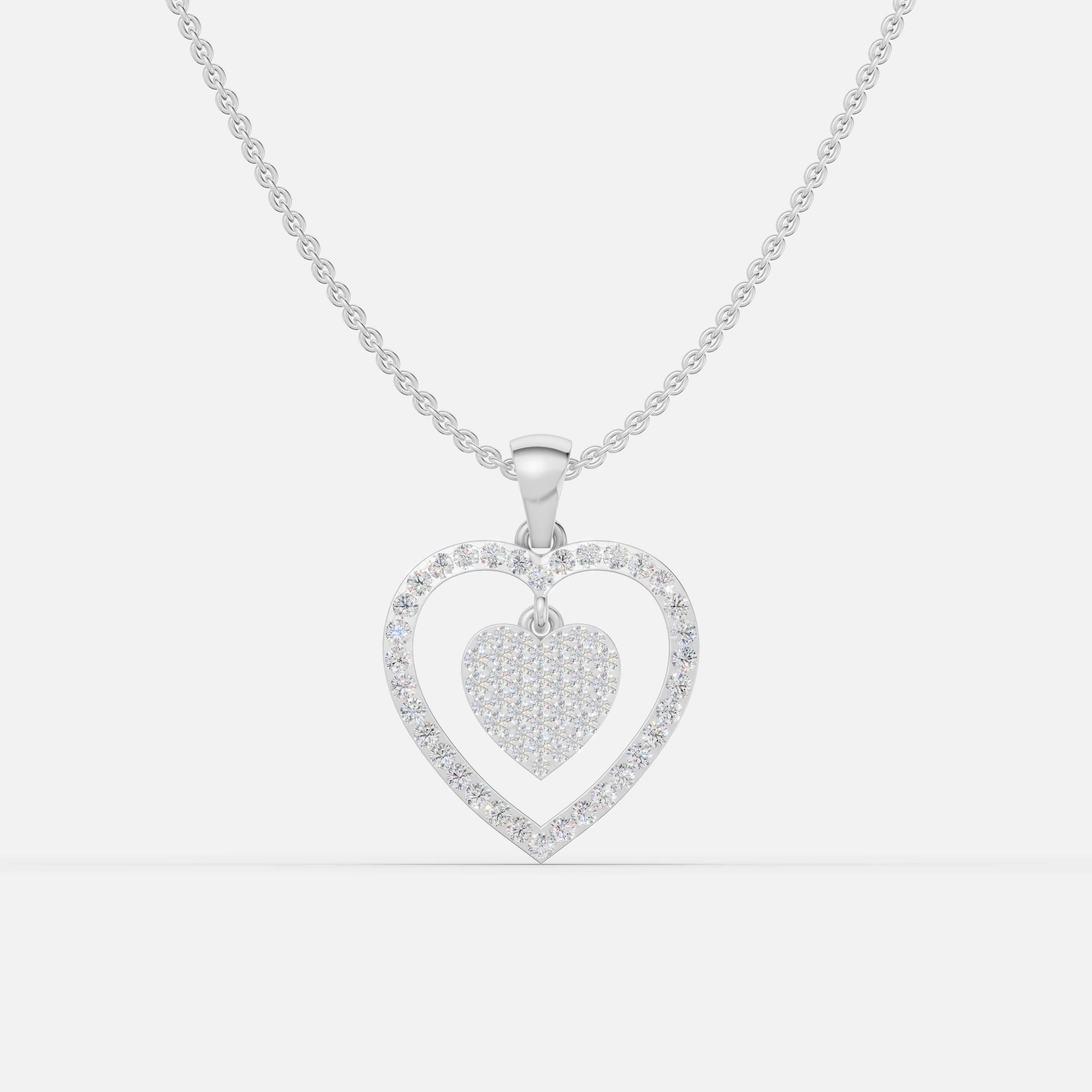 Radiant charm Diamond Pendant