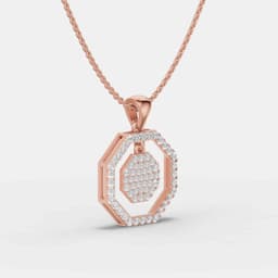 Radiant Octa Diamond Pendant - View 2
