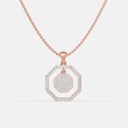 Radiant Octa Diamond Pendant - View 1