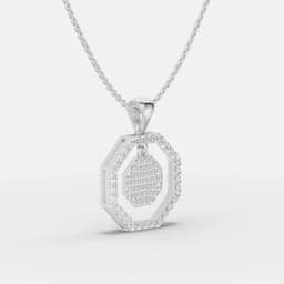 Radiant Octa Diamond Pendant - View 2