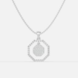 Radiant Octa Diamond Pendant - View 1