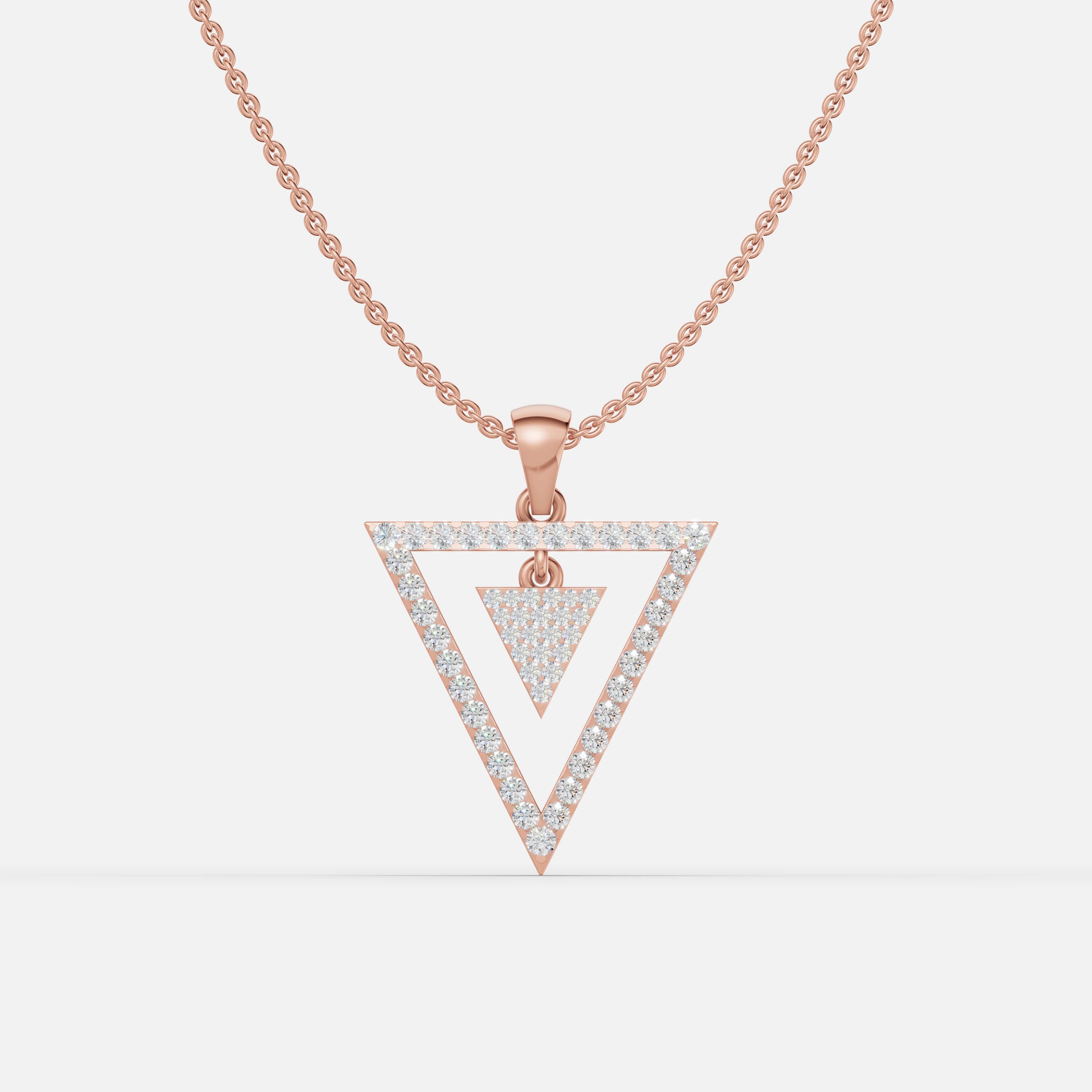 Radiant Triangle glow Pendant - 1
