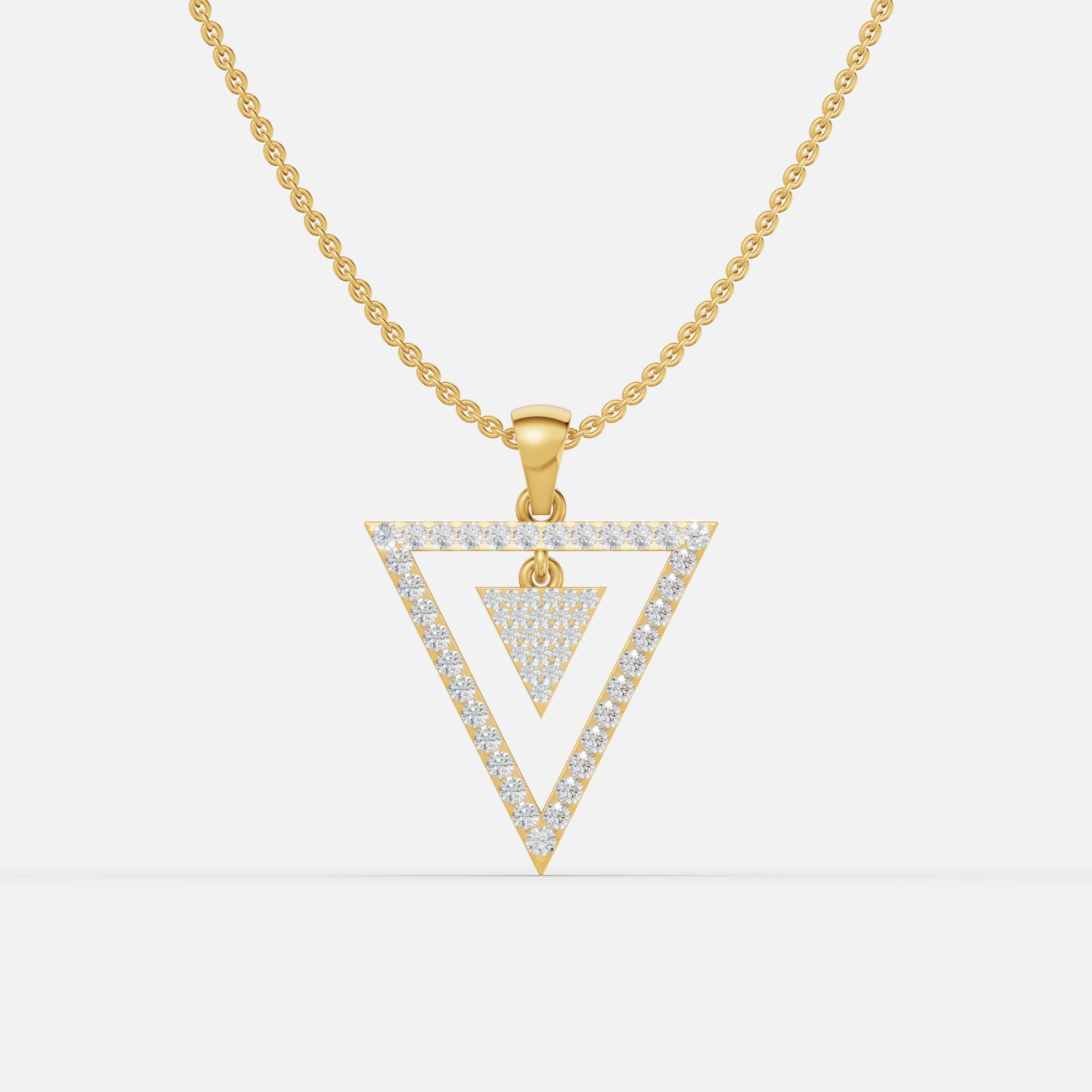 Radiant Triangle glow Pendant