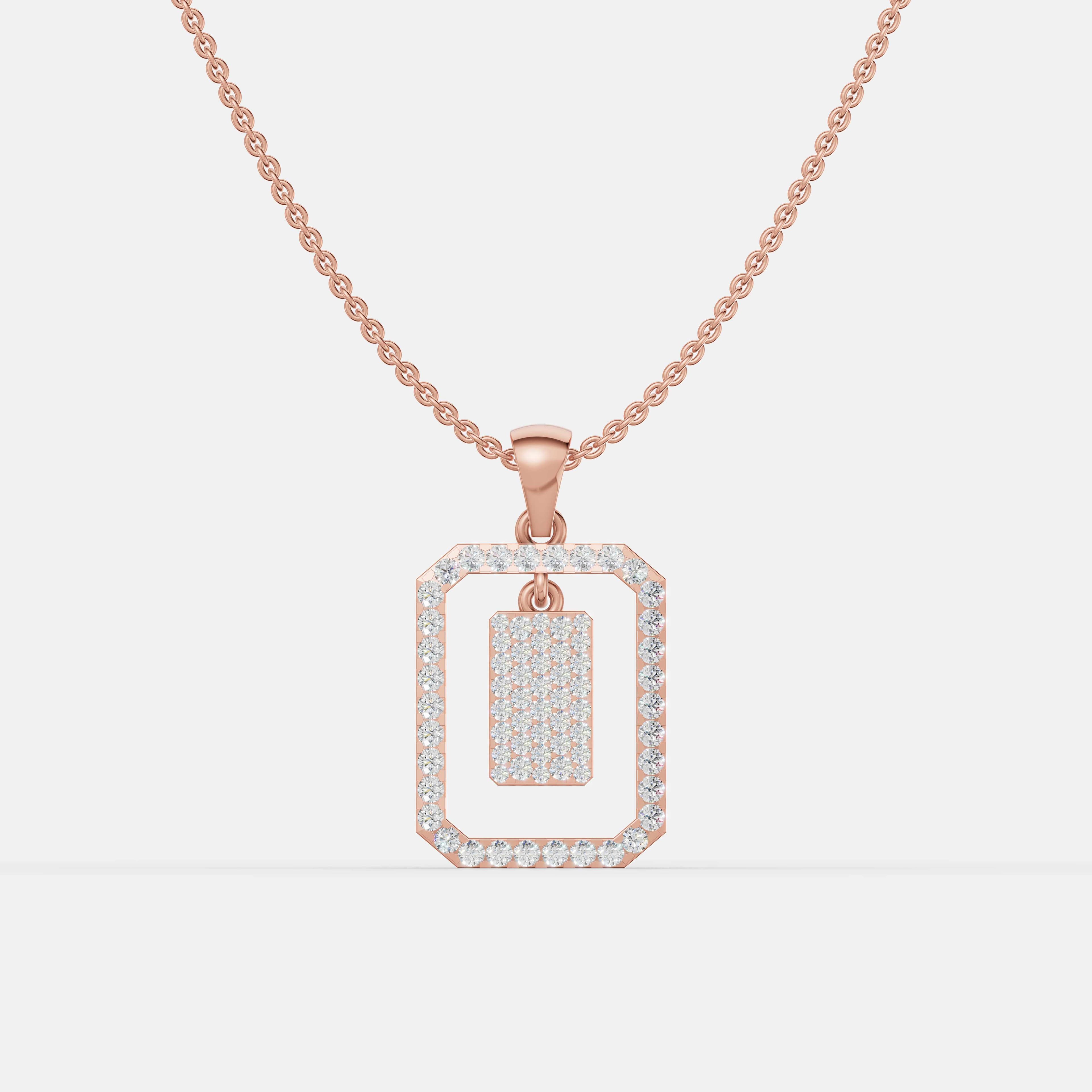 Radiant Double Frame Pendant