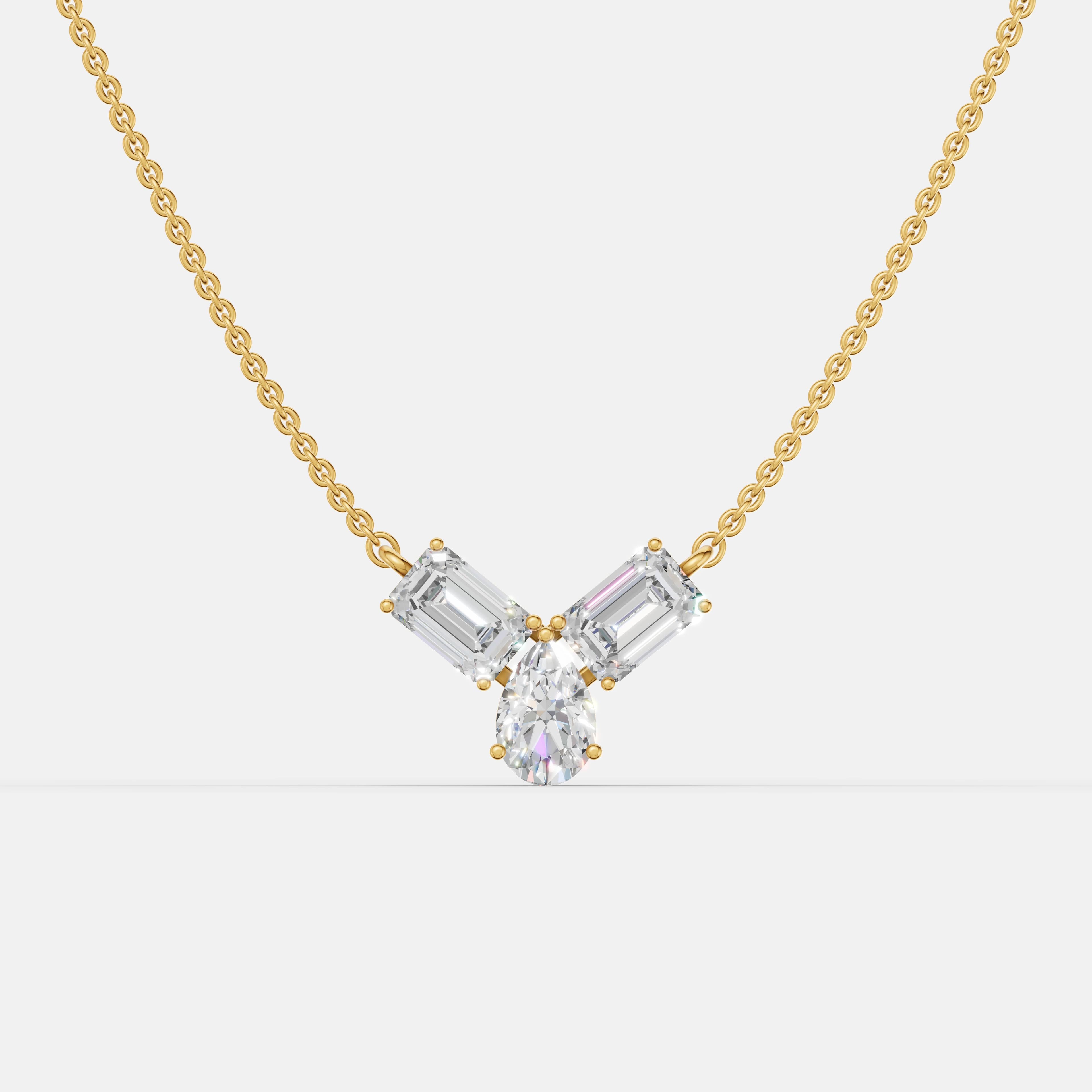 Celeste Wing Diamond Pendant - 1