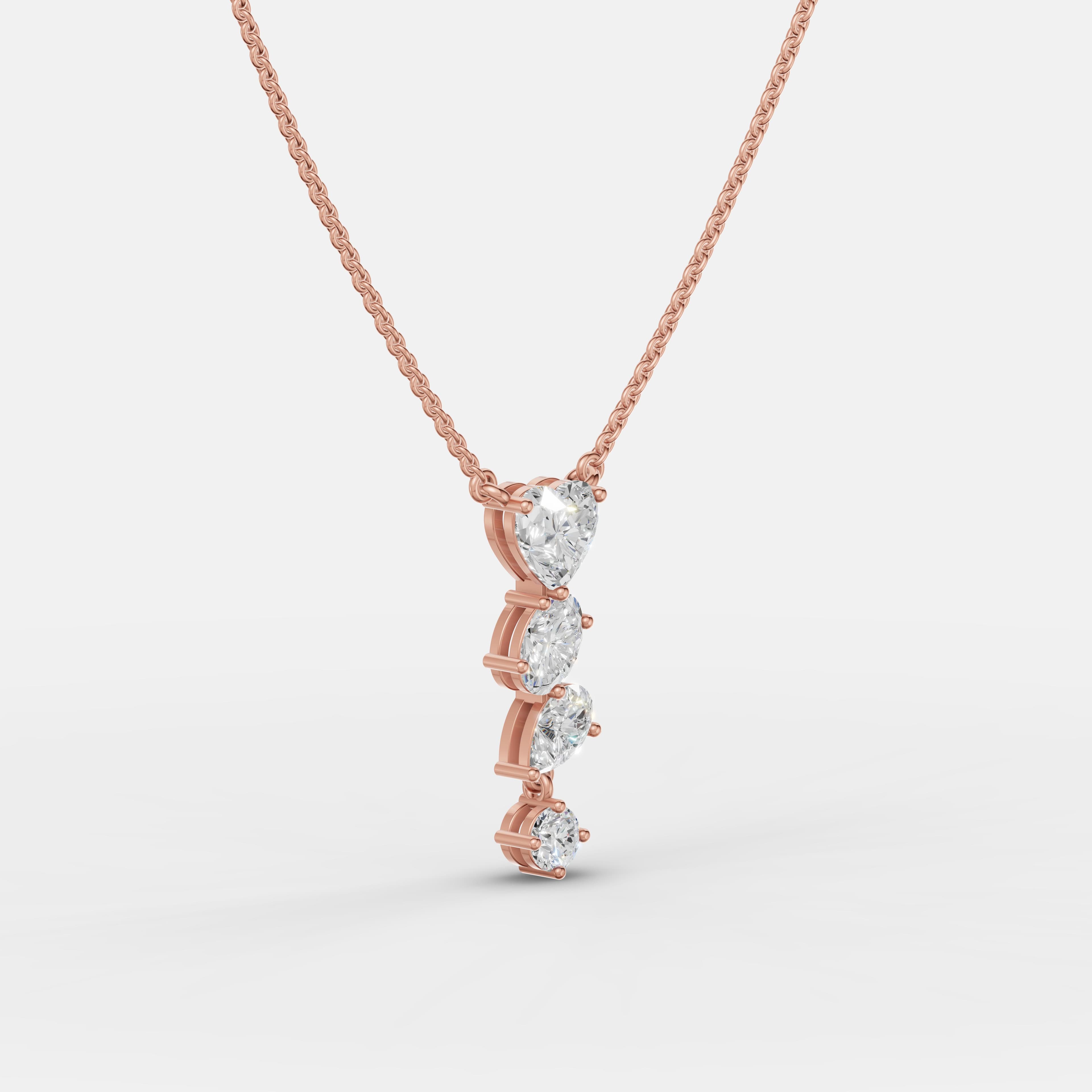 Falling Grace Diamond Pendant - 2