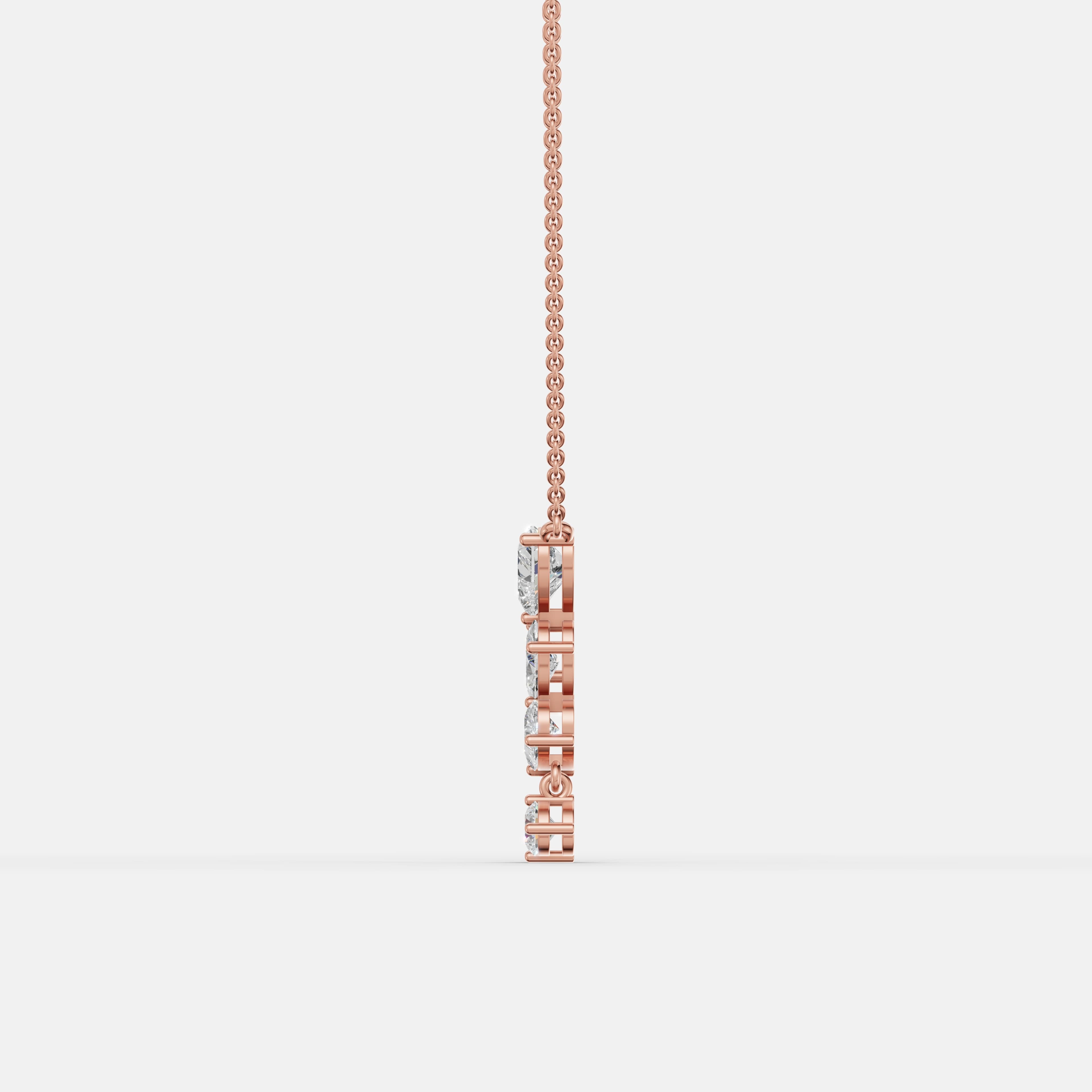 Falling Grace Diamond Pendant - 4