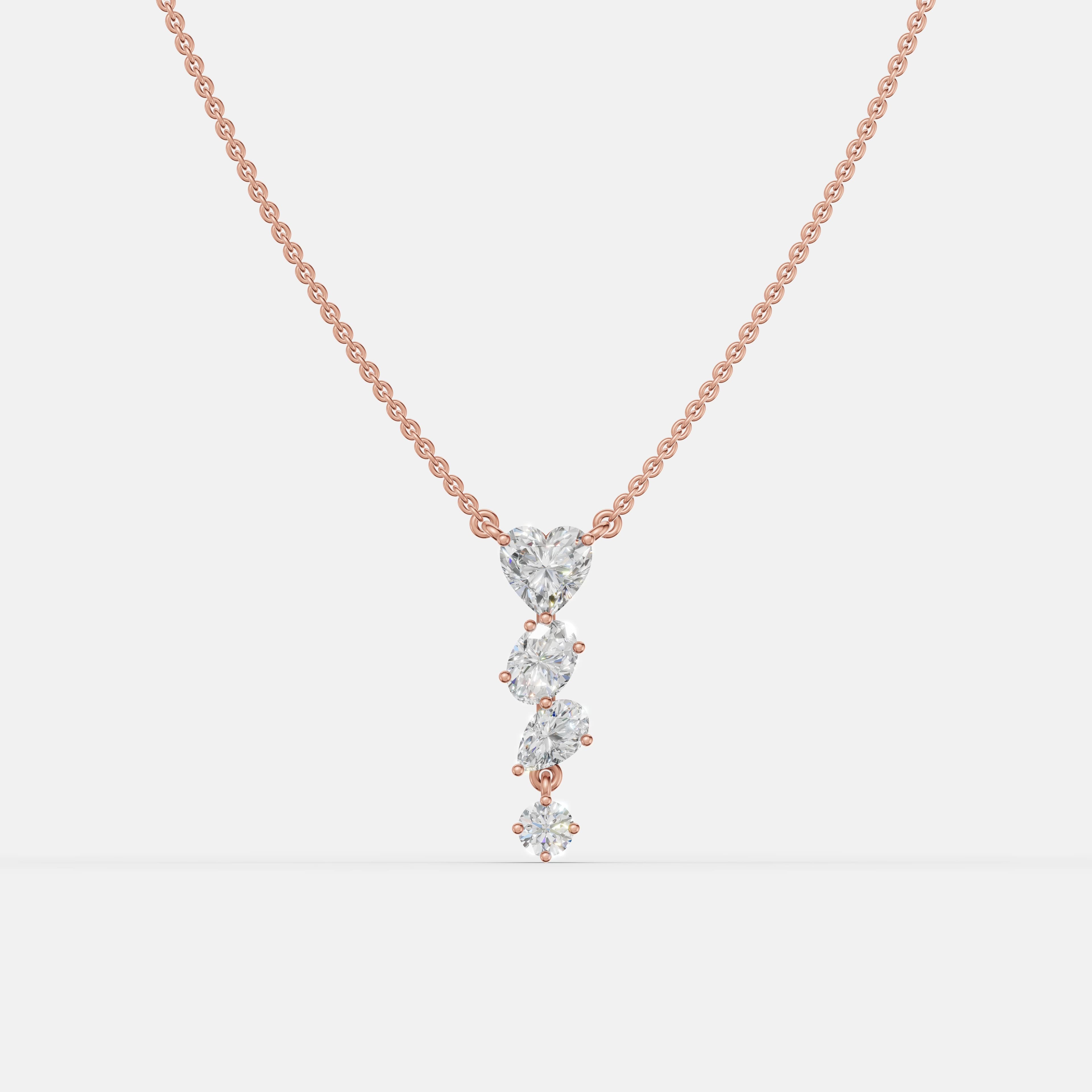 Falling Grace Diamond Pendant - 1