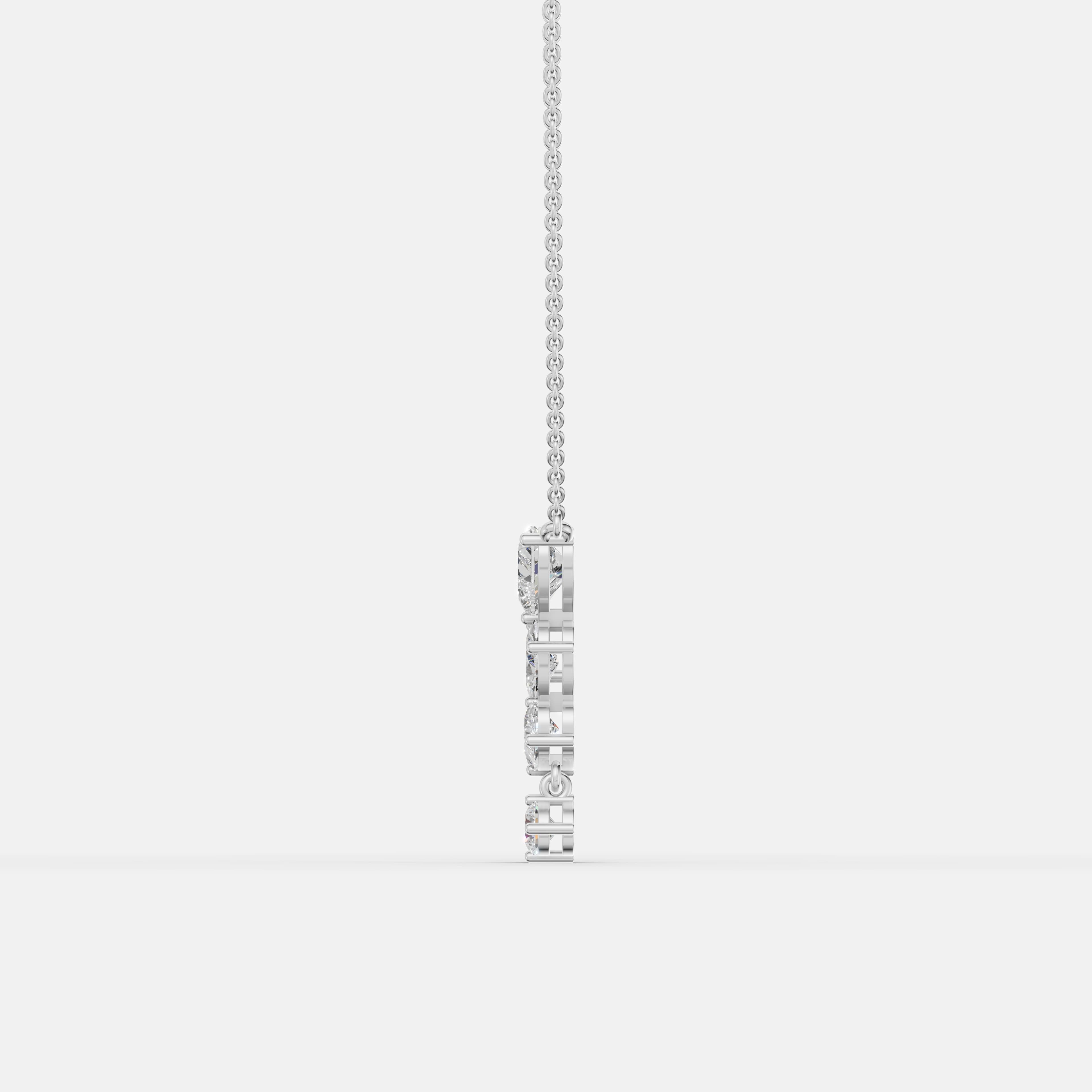 Falling Grace Diamond Pendant - 4