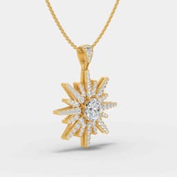 Solar Glow Diamond Pendant - View 2