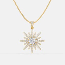 Solar Glow Diamond Pendant - View 1