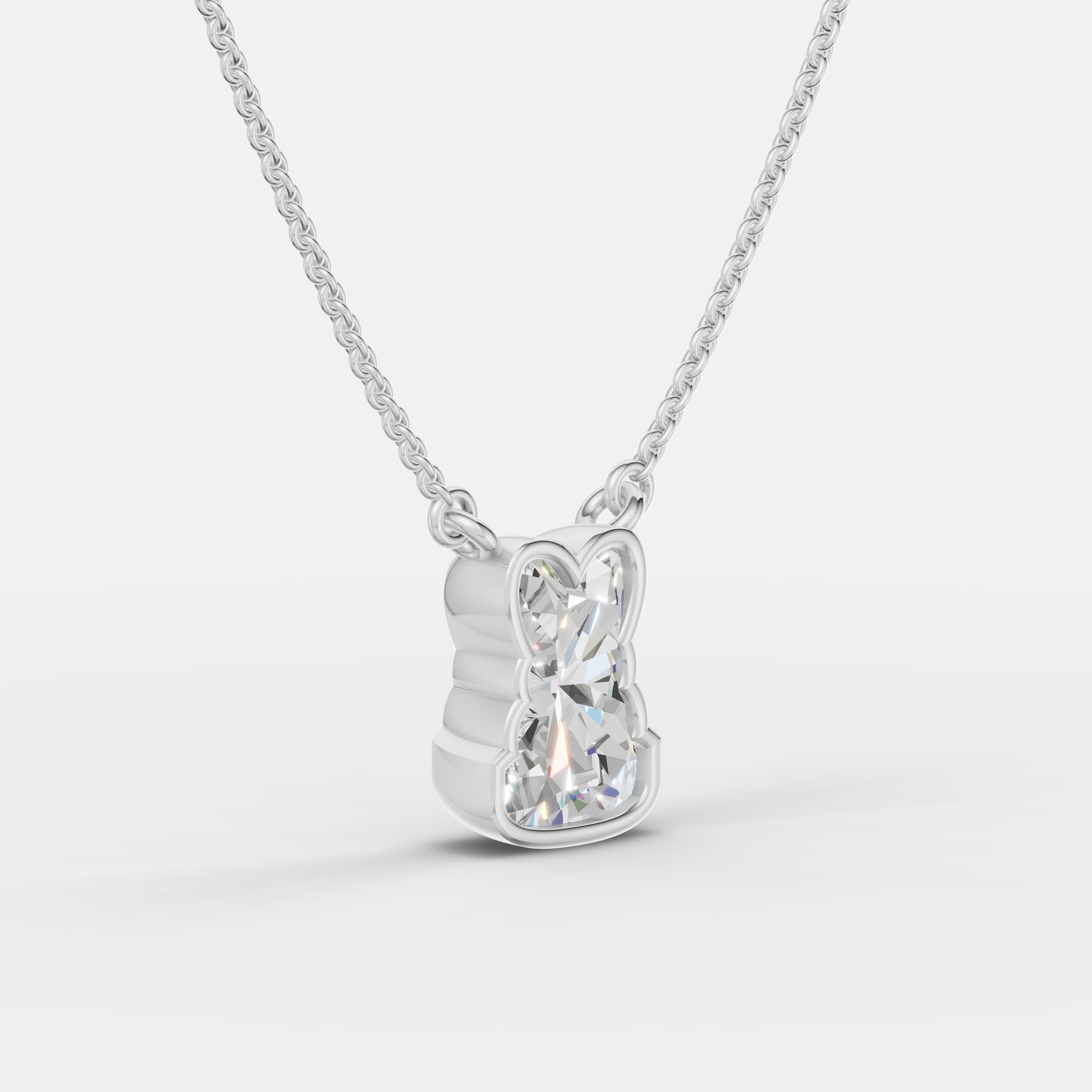 Diamond Bear Pendant - 2