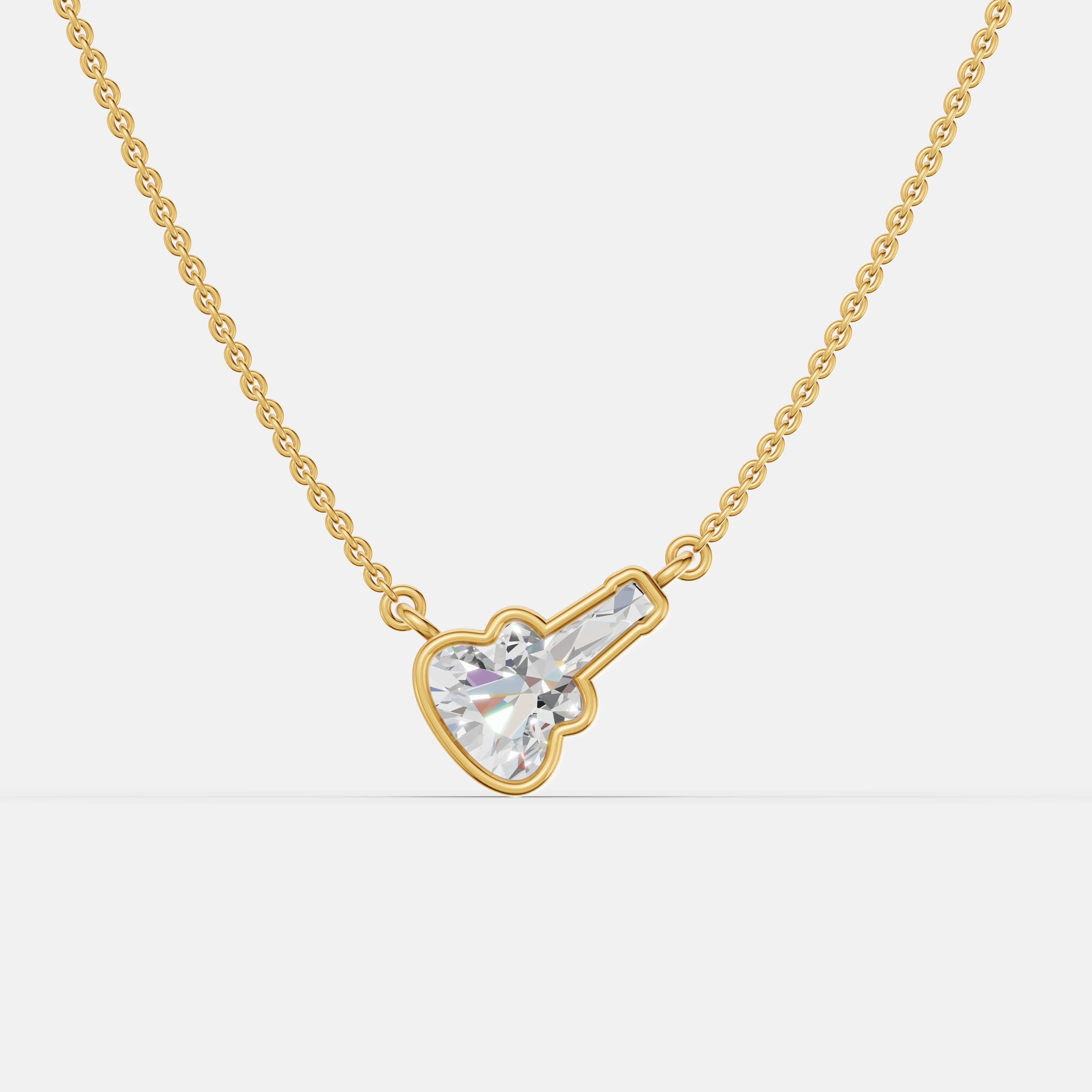 Guitar Diamond Pendant