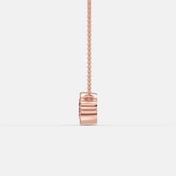 Sculpted Light: Rosy Motif Pendant - View 2