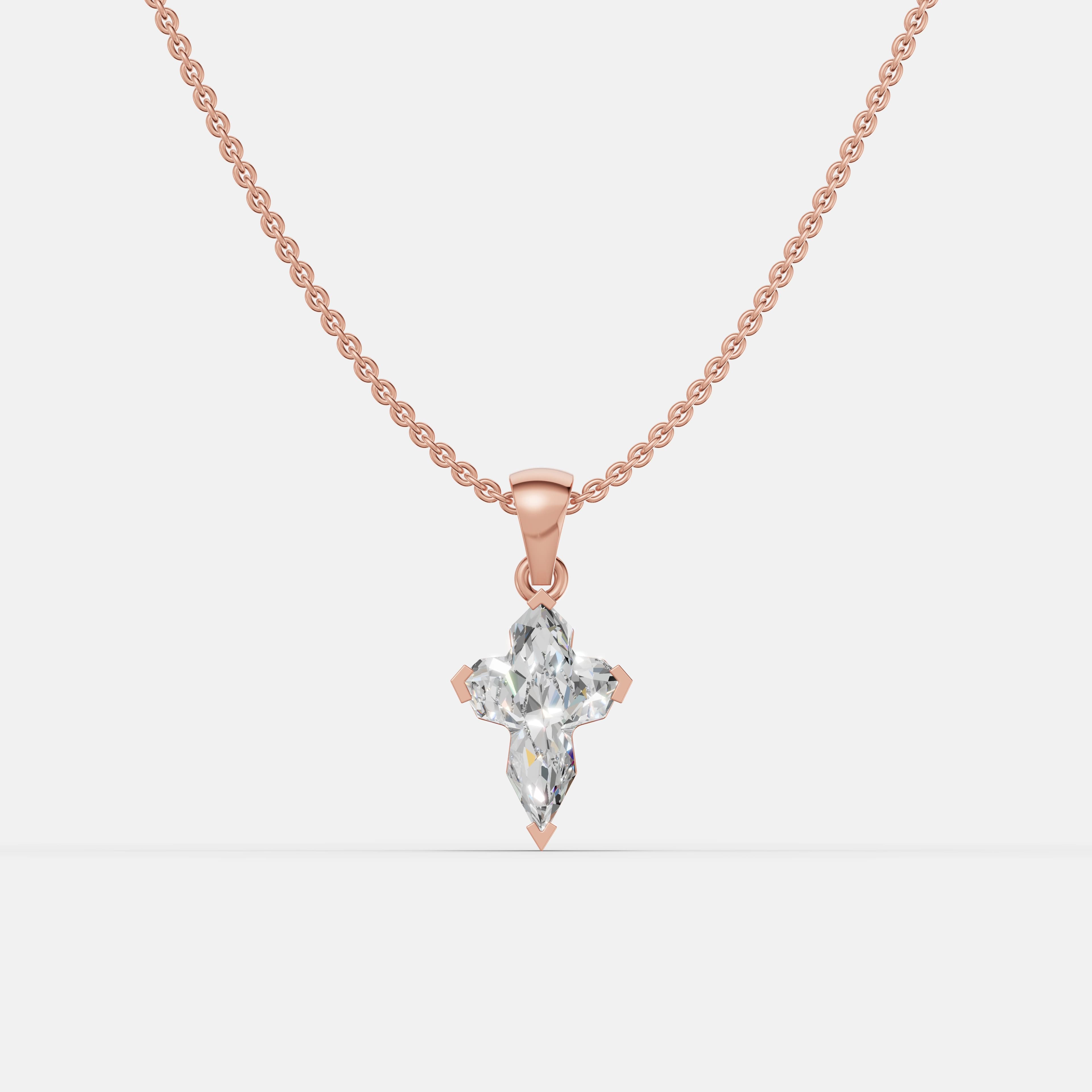 Sculpted Light: The Pillar Cross Pendant - 1