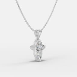 Sculpted Light: The Pillar Cross Pendant - View 2
