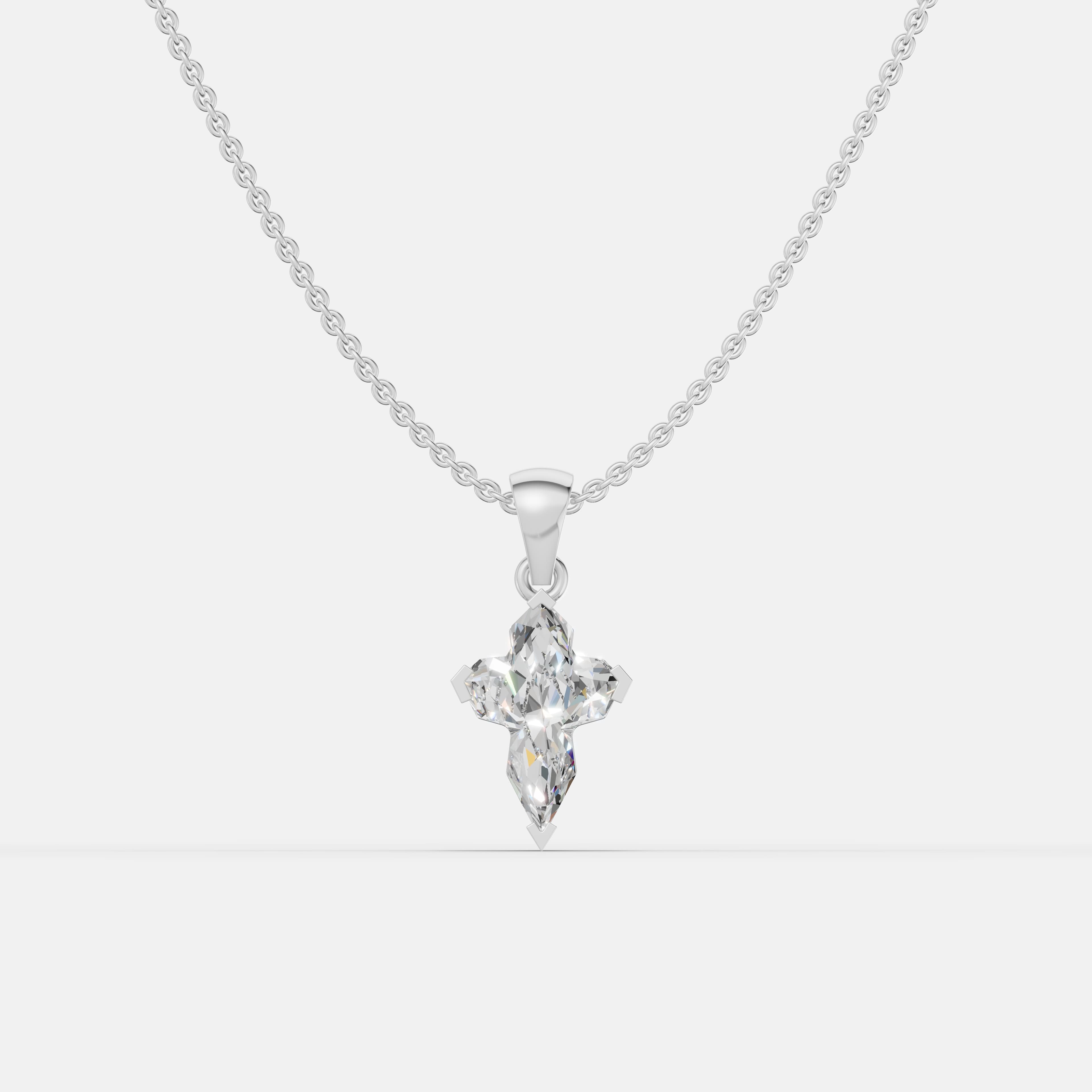 Sculpted Light: The Pillar Cross Pendant