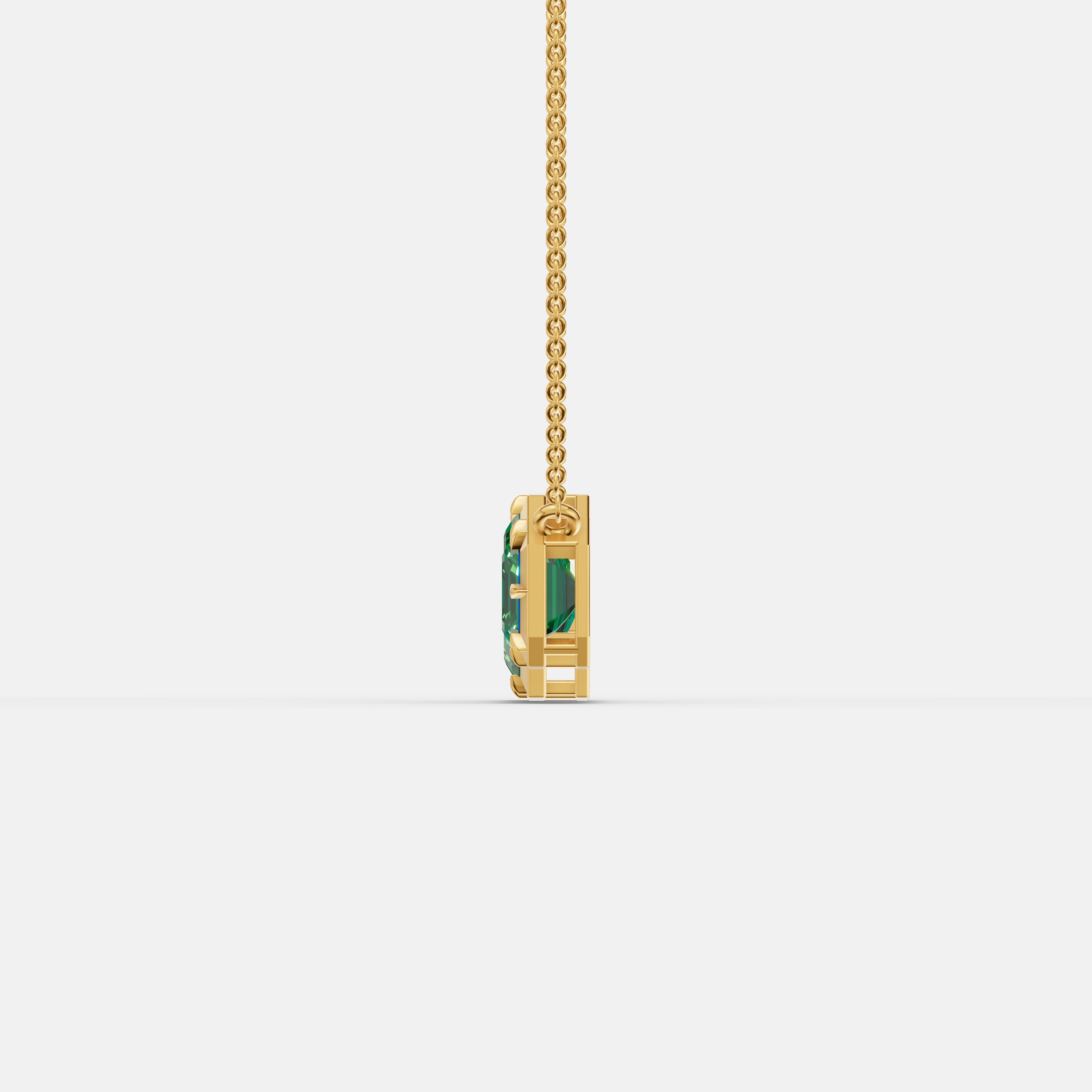 Trinity Emerald Pendant - 2
