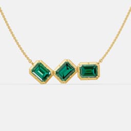 Trinity Emerald Pendant - View 4