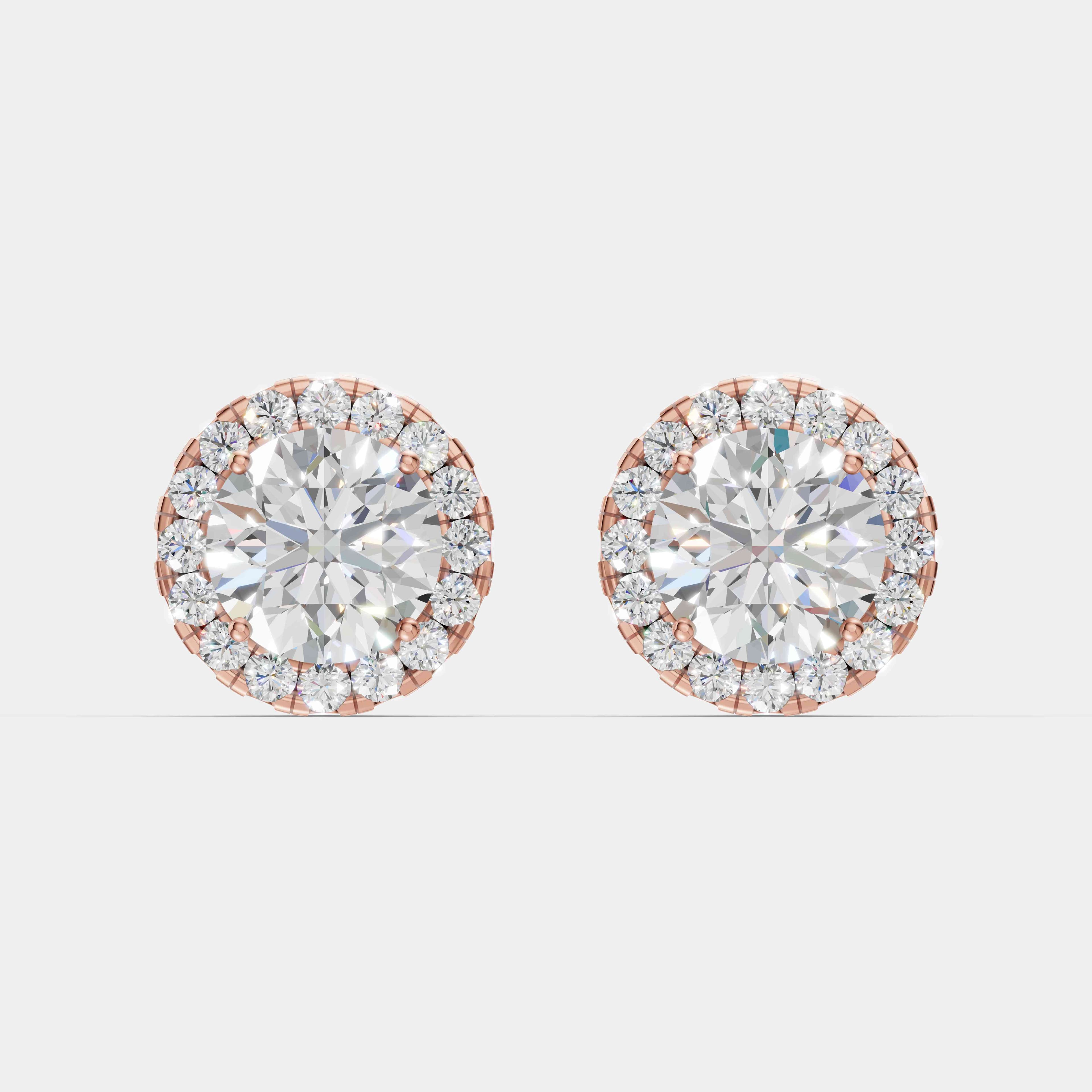 Aura Diamond Studs - 1