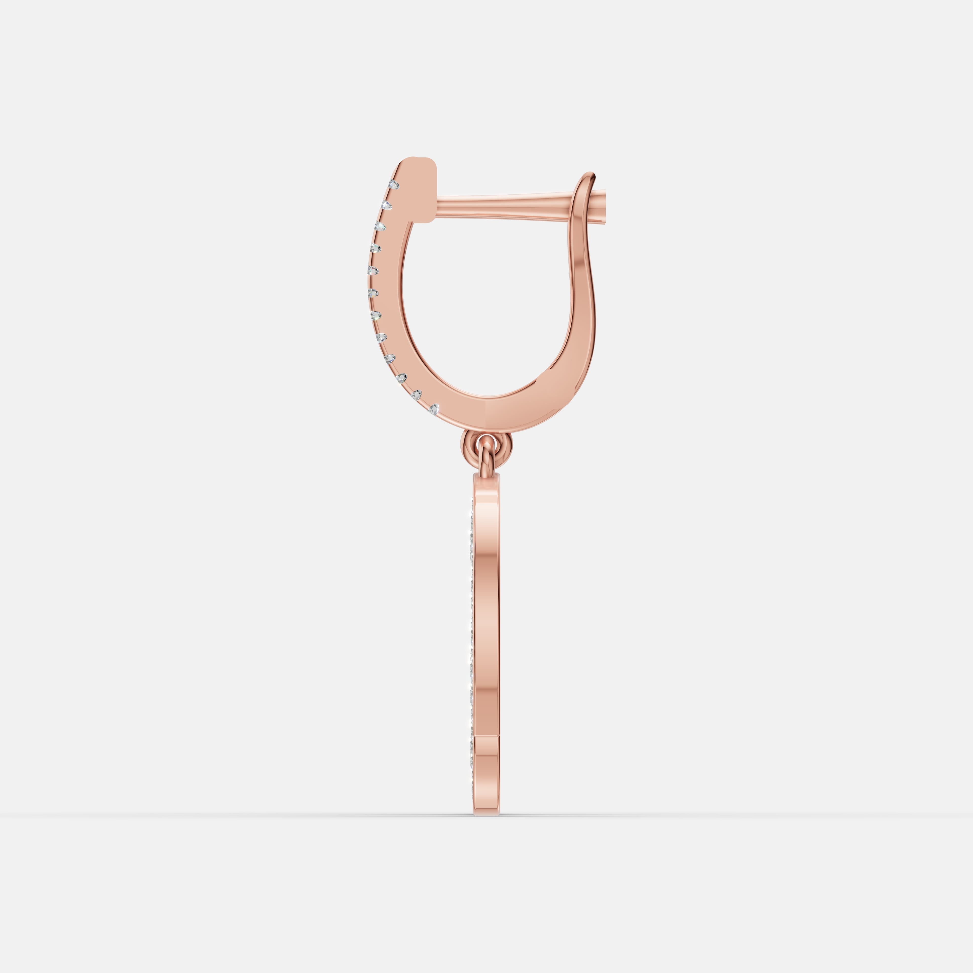 Radiant Arc Diamond Earrings - 4