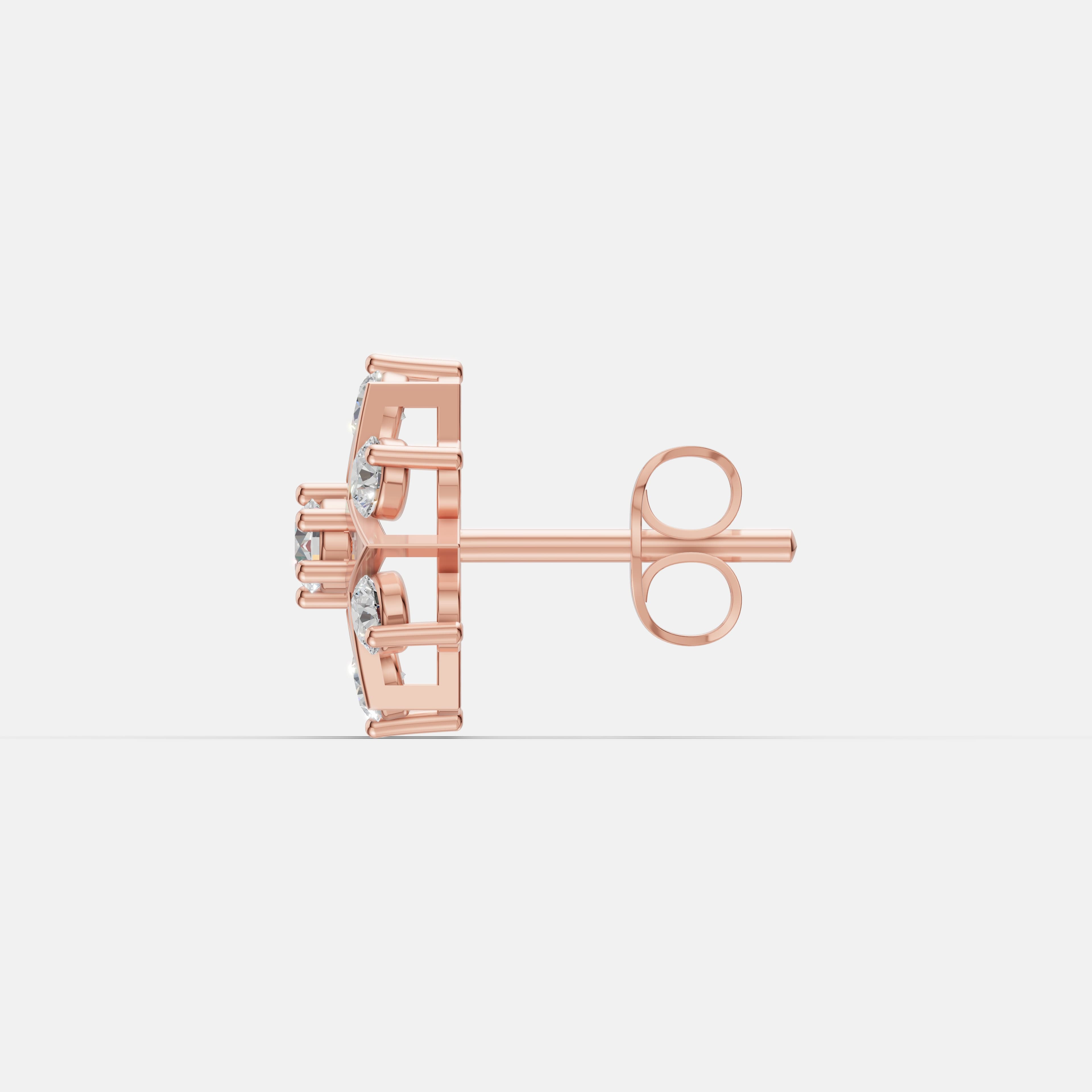 Noctra Eight-Point Diamond Studs - 4