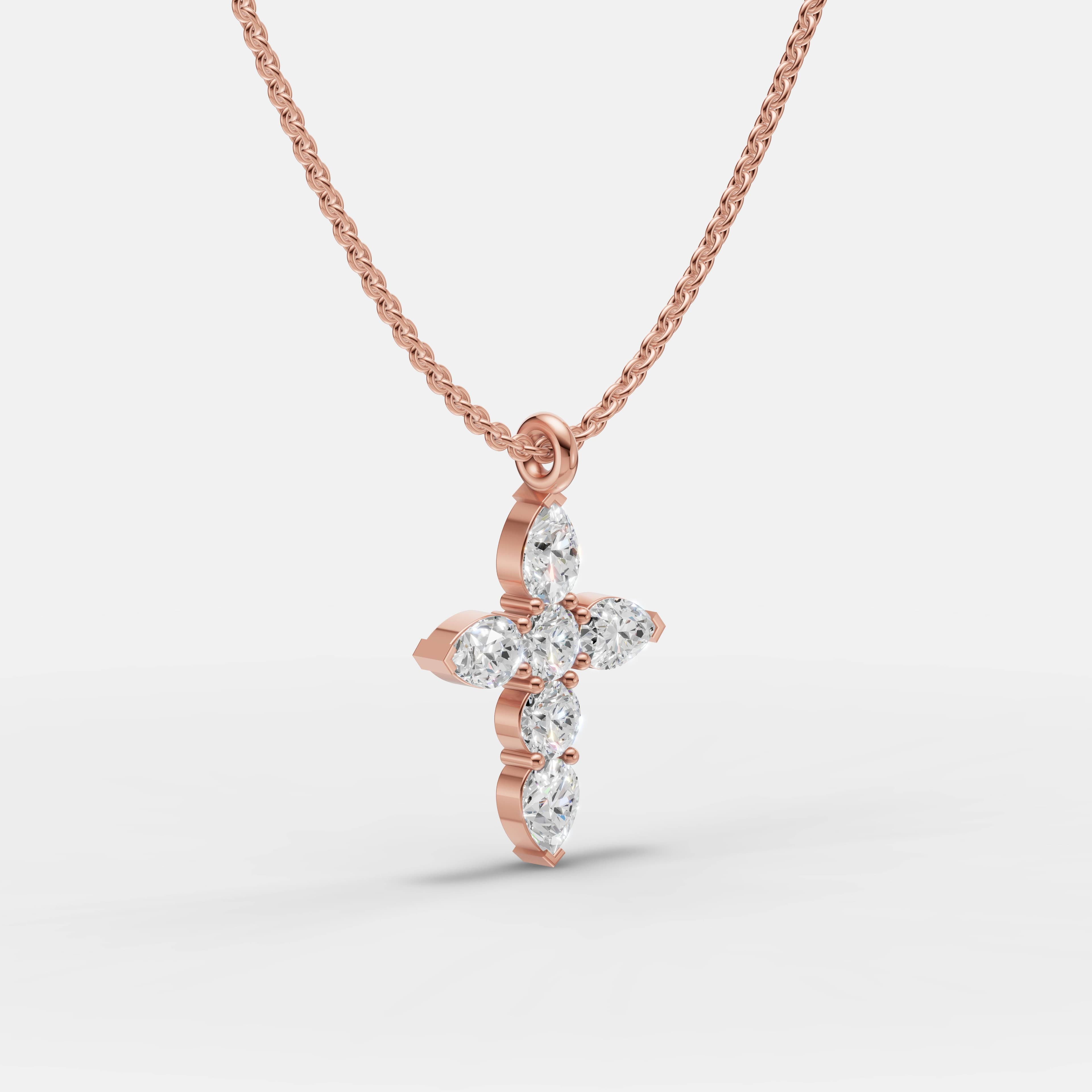 Blessed Cross Diamond Pendant - 2